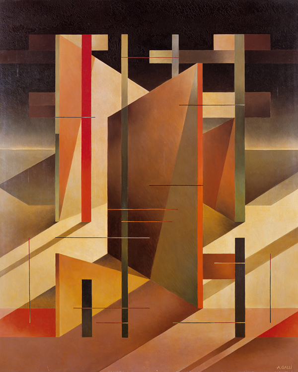 Aldo Galli, Senza titolo (1947), olio su tavola. Como, collezione privata. Aldo Galli, Senza titolo (1947), olio su tavola. Como, collezione privata.